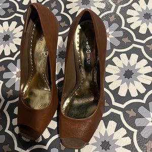 BCBGirls Peep toe Heels size 9